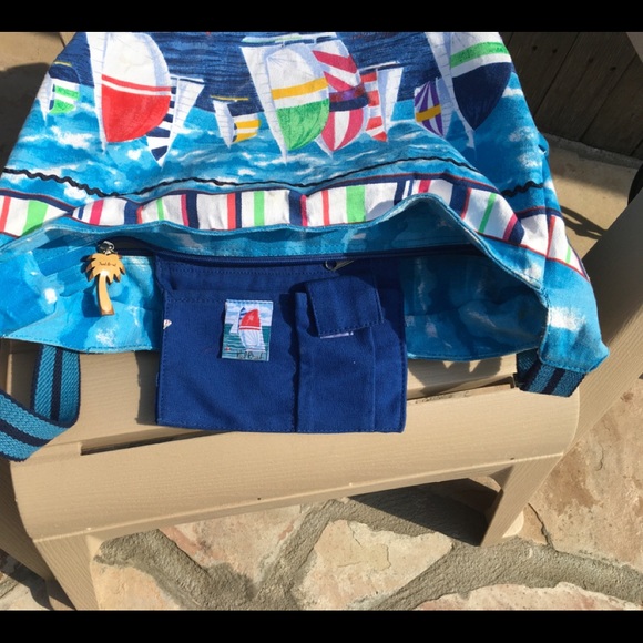 Canvas beach summer bag - Picture 5 of 8